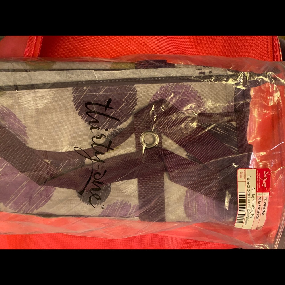 Thirty-One All-Day Organizing Tote SKETCHY DOT NEW